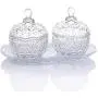 Yl Ly Crystal Candy Jar With Lid Candy Jar Creative With Lid Candy Jar Tray Fruit Candy Bucket Storage Jar 3 Piece Set Diamond Gold3