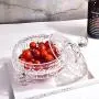 Bocal Transparent en Verre avec Gravures Cristallines pour Stockage de Nourriture, Boîte de Rangement pour Bijoux, Bocal pour Fruits Séchés - Petit Bocal Transparent en Verre avec Gravures Cristallines pour Stockage de Nourriture, Boîte de Rangement pour Bijoux, Bocal pour Fruits Séchés - Petit