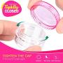 Sample Container, HNYYZL 5 Gram Empty Plastic Cosmetic Pot Jars for Eye Shadow Nails Powder Jewelry Cosmetic Lip Balm Lip Gloss Cream Lotion(10 colors, 100 Pcs)