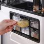 haixclvyE Kitchen Shelf Wall-Mounted Home Storage Condiment Jar Spice Rack Kitchen Spice Seasoning Storage Box Rack Shelf Home Organizer
