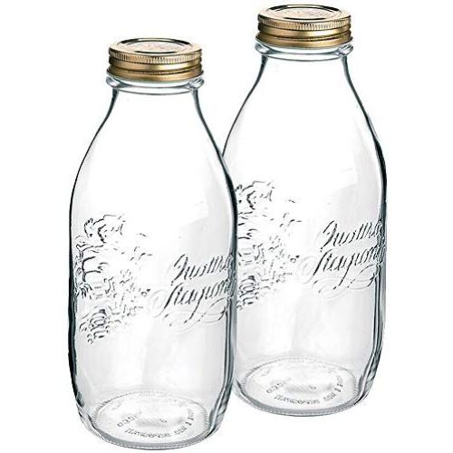 Shelf Floating Lead-free Glass Storage Jar Sealed Jar Kitchen Storage Tank Fresh Storage Bottle 1000ml 2. (Size : B)