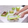 Anchor Hocking TrueSeal Glass Food Storage Containers with Lids, Green, 11 Cup (Set of 2)
