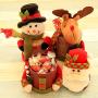 Yinpinxinmao Christmas Candy Box - Christmas Decoration Candy Jar Sugar Container Storage Box Candy Stroage Bottle Santa Claus Snowman Elk Candy Jar Snowman