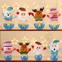 DICPOLIA Christmas Decor，Cute Candy Storage Can Decorate Home Gift Cookies Food Storage Jar