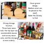 Multi-purpose Spice Jar Set, Ceramic Spice Storage Canister With Spice Rack Wood Lids Spoon Kitchen Seasoning Box Set-p