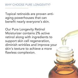 Retinol Moisturizer Cream for Face, Age Defying for Wrinkles and Lines by Pure Body Naturals