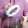 Glass Sealed Jars, Kitchen Household Cereal Containers, Storage Spices/Oatmeal/Beans/Rice Glass Sealed Jars, Kitchen Household Cereal Containers, Storage Spices/Oatmeal/Beans/Rice