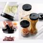 Glass Sealed Jars With Display Stand, Moisture-Proof Kitchen Food Container, Storage Of Spices/Oatmeal/Pasta