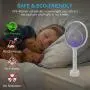 Électrochoc Bug Zapper Racket 1 Pack, Lampe-Piège à Moustiques 3 en 1 avec Raquette, Rechargeable USB, Piège à Insectes Intérieur/Extérieur, Grille en Maille 3 Couches Électrochoc Bug Zapper Racket 1 Pack, Lampe-Piège à Moustiques 3 en 1 avec Raquette, Rechargeable USB, Piège à Insectes Intérieur/Extérieur, Grille en Maille 3 Couches