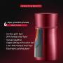 Soup Flask With Handle Food Flask Insulated Stainless Steel Food Jar With Folding Spoon Storage Multi-Purpose For Food (Color : Red)