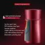 Soup Flask With Handle Food Flask Insulated Stainless Steel Food Jar With Folding Spoon Storage Multi-Purpose For Food (Color : Red)