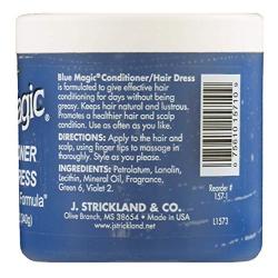 Blue Magic Conditioner Hairdress 12 Ounce Jar (354ml) (3 Pack)