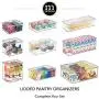 mDesign Stackable Plastic Tea Bag Holder Storage Bin Box for Kitchen Cabinets, Countertops, Pantry - Organizer Holds Beverage Bags, Cups, Pods, Packets, Condiment Accessories - 4 Pack - Clear mDesign Stackable Plastic Tea Bag Holder Storage Bin Box for Kitchen Cabinets, Countertops, Pantry - Organizer Holds Beverage Bags, Cups, Pods, Packets, Condiment Accessories - 4 Pack - Clear