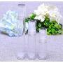 12Pcs Transparent Airless Pump Press Bottle Portable Plastic Vacuum Bottle Empty Refillable Sample Travel Container Jars Vials Pots Makeup Holder for Lotion Essence Emulsion Foundation (10ml/0.34oz)