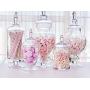 Transparent Candy Jar Wedding Party Table Decoration Dessert Storage Bottles Candy Storage Cans Lead Free Glass Tanks Covered,F