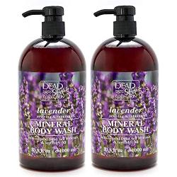 Dead Sea Collection Mineral Body Wash with Lavender Oil Reviving and Calming 67.6 fl.oz Set of 2