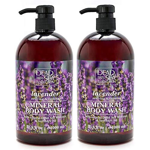 Dead Sea Collection Mineral Body Wash with Lavender Oil Reviving and Calming 67.6 fl.oz Set of 2