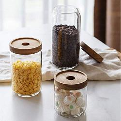 Glass Sealed Jars, Kitchen Household Grain Storage Tanks, Storage Spices/Pasta/Oatmeal/Coffee Beans