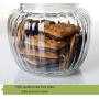 Kitchen Food Storage Jar Airtight Food Storage Spice/Storage Jar 4 Apple Shape Glass Spice Bottles With Transparent Glass Lids Airtight Food Storage Spice Container Set 2L