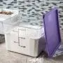 Carlisle 10724AF07 StorPlus Square Container, 11.13" Length, 11.13" Width, 8.25" Height, Polycarbonate, 12 Quart, Purple (Pack of 6) Carlisle 10724AF07 StorPlus Square Container, 11.13" Length, 11.13" Width, 8.25" Height, Polycarbonate, 12 Quart, Purple (Pack of 6)