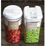 Food Container Storage Plastic Jar No Lead Kitchen Bottles Sealed Cans With Cover Large Capacity Candy Tea Box 5Pcs/Pack