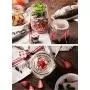 YunNasi Glass Favor Jars with Lids Airtight Canister Food Storage Canning Bottles Jar for Sauce Coffee Beans Cookies Candies Clear (25.62oz-750ml)