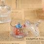 | Storage Bottles & Jars | Glass creative Transparent jewelry box wedding candy box Storage Wedding Ring Trinket Box with Crystal Holder Earring Tank | by HUDITOOLS | 1 PCs
