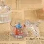 Glasbehälter & -gläser | Kreative transparente Schmuckschatulle, Hochzeitsschatulle mit Kristallhalter für Ringe, Ohrringe, Tank | von HUDITOOLS | 1 Stück