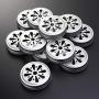 BESTONZON 12pcs Tin Cans Screw Top Round Metal Lids Cover Mason Canning Jar lids Leakproof Storage Lids Cap (Silver)