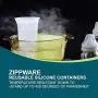 Contenant Réutilisables en Silicone Zippware, Ensembles de Sacs Alimentaires BPA-Free pour Sandwichs, Sous Vide, Repas, Purée Bébé et Préparation de Repas, Micro-ondes, Lave-Vaisselle et Congélateurs (Vert, Grand - 2 Pièces) Contenant Réutilisables en Silicone Zippware, Ensembles de Sacs Alimentaires BPA-Free pour Sandwichs, Sous Vide, Repas, Purée Bébé et Préparation de Repas, Micro-ondes, Lave-Vaisselle et Congélateurs (Vert, Grand - 2 Pièces)