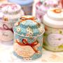 Fresh Style Candy Sealed Cans Box Flower Design Metal Sugar Coffee Tea Tin Jar Container Random Color
