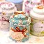 Frische Stil Candy Sealed Cans Box Blumen Design Metall Zucker Kaffee Tee Dose Gläser Behälter Zufällige Farbe