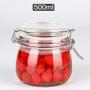 1Pcs Glass Storage Bottles Jars With Lid Large Capacity Honey Candy Jar Kitchen Storage Container Glass Jar,200Ml