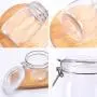 Betrome 32 OZ Glass Jar 4 Pack with Airtight Rubber Gasket Lid Reusable Storage Jar for Jam, Coffee, Tea,Honey, Beans, Spice and More Betrome 32 OZ Glass Jar 4 Pack with Airtight Rubber Gasket Lid Reusable Storage Jar for Jam, Coffee, Tea,Honey, Beans, Spice and More