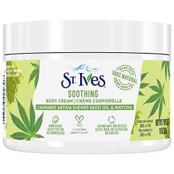 St. Ives Hand & Body Cream Moisturizer for Dry Skin Cannabis Sativa(Hemp)Seed Oil & Matcha Made w/ 100% Natural Moisturizers 10 oz