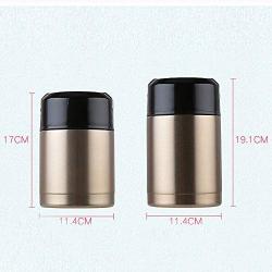 Food Thermos, Stainless Steel Vacuum Insulated Thermal Food Container Lunch Container Wide Mouth Thermos for Soup,Insulated Food Jar for Hot&Cold Meals Soup Bowls, Baby Food Storage [ Golden, 800ml ]