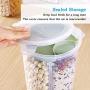 Food Storage Containers Plastic with Lids Airtight Bpa Free Large, Cereal Storage Containers Dispenser Cookie Jar for Kitchen Pantry Organization Canister Candy Bulk, 2L / 8L (Size : 2L)