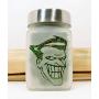Small Stash Jar with Smiling Clown Design, Airtight and Smell Resistant Herb Storage - 3" Tall x 2" Wide. Perfect For Gifting