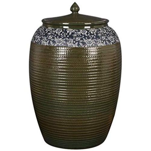 Food Savers & Storage Containers Rice Crock 25kg Ceramic Lunch Box Retro Candy Can Pickle Jar Cereal Box Food Container Kitchen Seal Flour Can Water Tank Storage Rice Jar Kimchi Cylinder Storage Cylin