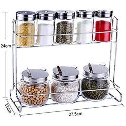 LQQGXLCondiment bottle, jar condiment storage box Spice jars, seasoning jars, flavoring jars, lidded food storage containers