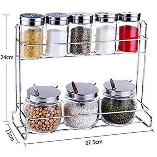 LQQGXLCondiment bottle, jar condiment storage box Spice jars, seasoning jars, flavoring jars, lidded food storage containers