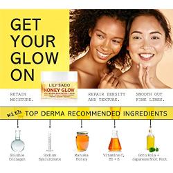 NEW LILY SADO HONEY GLOW Collagen Radiance Cream Natural Face Moisturizer - Daily Facial Lotion - Manuka Honey, Apricot, Collagen & Sodium Hyaluronate - Anti Aging For Wrinkles, Fine Lines, Eye Circles