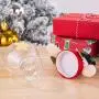 Weihnachts-Süßglas, Mini Lebensmittelbehälter, Weihnachtsfeier Dekoration, Weihnachtsmann, Schneemann, Rentier, Klarer Kunststoff-Süßglasbehälter, Geschenkflaschehalter, Xmas Party Decoration (8,3x7,3x16 cm, Weihnachtsmann)