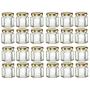 Bulk 24Pcs 1.5OZ 45Ml Mini Hexagon Glass Jars With Gold/Silver/Black Lids For Jam Honey Candies Spice Hexgon Gold lids