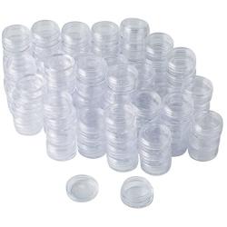 Bekith 108 set Clear Empty 3 Gram/ 3ML Plastic Pot Jars, Cosmetic Containers With Lids