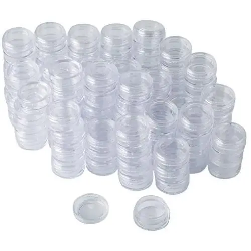 Bekith 108 Set Klare Leere 3g/3ml Kunststoffbehälter mit Deckeln