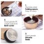 Insulated Stainless Steel Food Jar Lunch Box Thermos Food Storage Container with Lunch Bag and Portable Folding Spoon 350 ml (Grey)