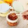 Ensemble de Pots à Épices en Verre DUDDP avec 4 Couteaux de Service - Base Antidérapante, Récipient à Épices et à Condiments pour Cuisine, Ustensiles de Cuisine Ensemble de Pots à Épices en Verre DUDDP avec 4 Couteaux de Service - Base Antidérapante, Récipient à Épices et à Condiments pour Cuisine, Ustensiles de Cuisine