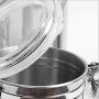 TOOGOO Airtight Canisters Sets for The Kitchen Stainless Steel - Beautiful for Kitchen Counter, Small 32oz, Food Storage Container, Tea Coffee Sugar Canisters