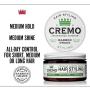 Cremo Premium Barber Grade Hair Styling Cream, Medium Hold, Medium Shine, 4 Oz